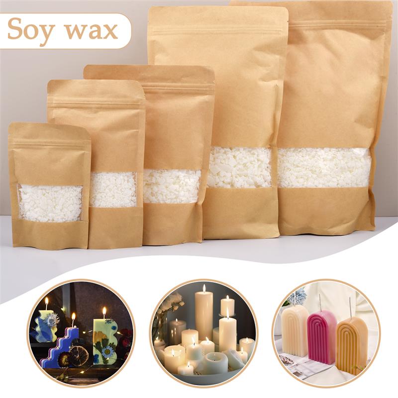 Soy Wax Flake - 50-1000g lilin kedelai murni alami serpihan