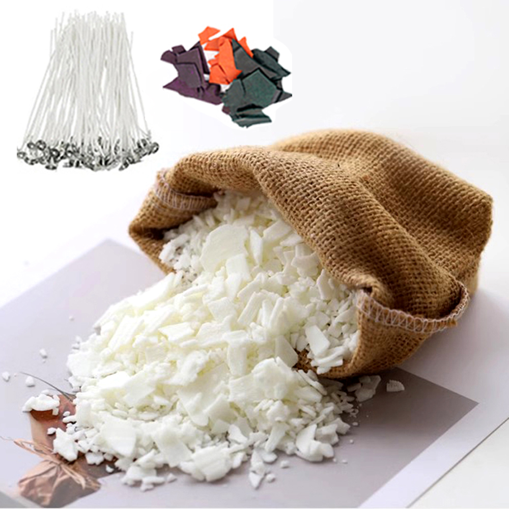 Soy Wax Flake - 200g/1kg murni lilin kedelai bahan serpihan