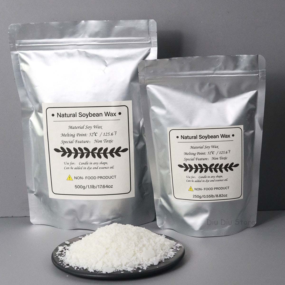 500G/1Kg Serpihan Lilin Kedela - Soy Wax Flake ulasan dan harga